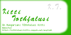 kitti tothfalusi business card